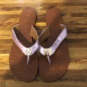 Tory Burch Thora Metallic Sandals